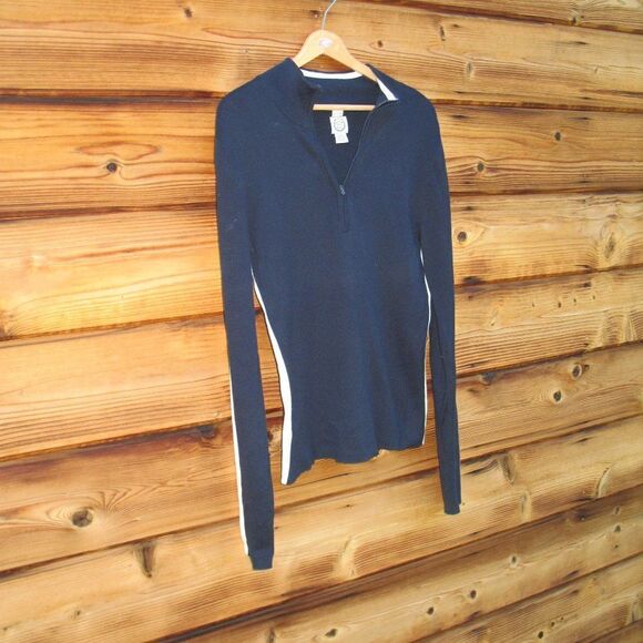 Polo Navy Fitted Ski Sweater - Picture 2 of 6
